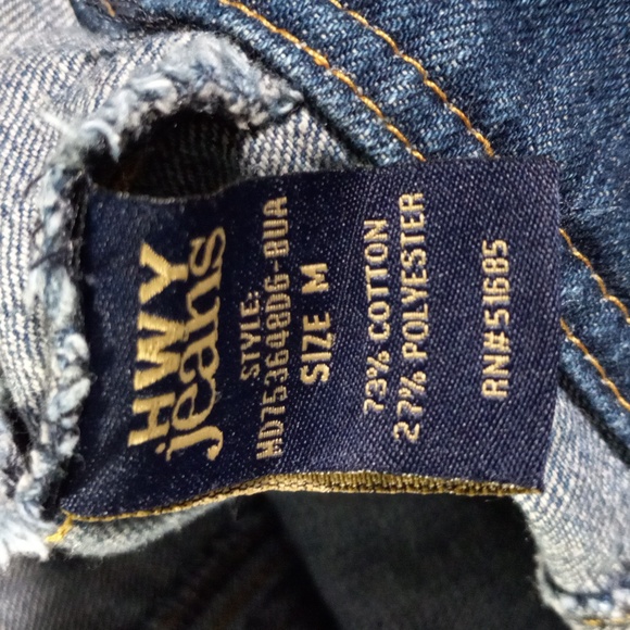 Highway Jeans Dark Blue Kids JEAN JACKET SZ Medium - Picture 9 of 10
